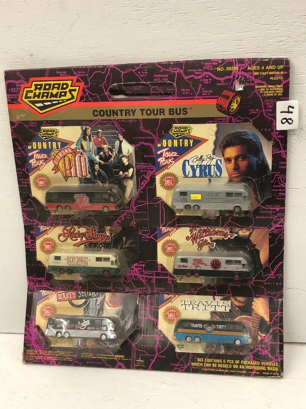 lot 48 image: (1) 6-Piece Coutnry Tour Bus Set ...