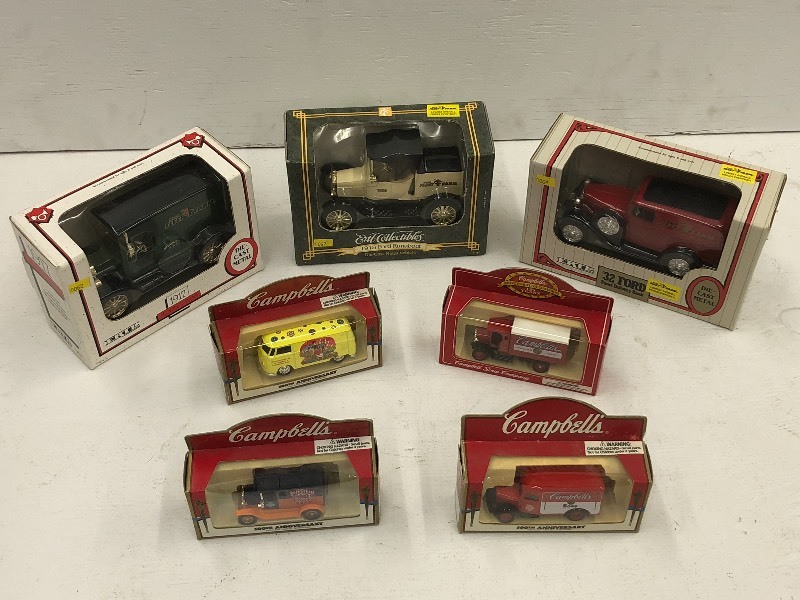 lot 51 image: Lot Of (7) Collectible Die-Cast Car...