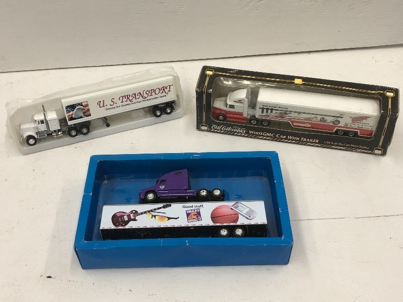 lot 52 image: Lot Of (3) 164-Scale Semi Trucks ...
