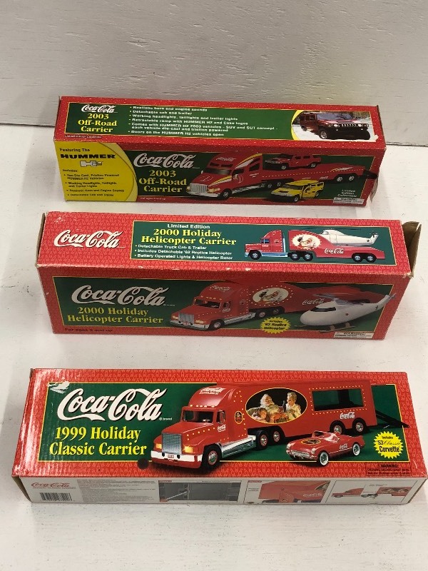 lot 58 image: (3) Coca-Cola Limited Edition Colle...