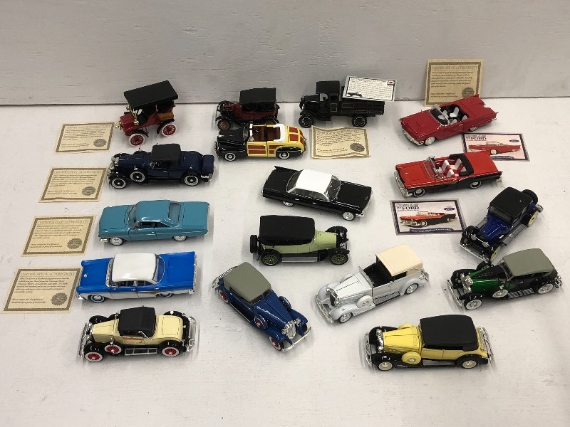 lot 62 image: Lot Of Assorted Collectible Cars--M...