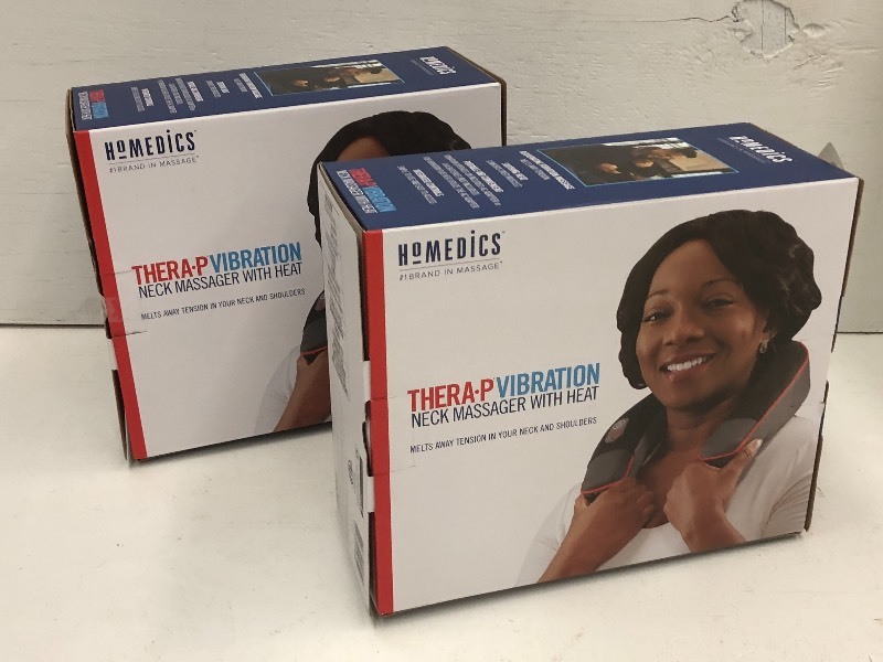 lot 99 image: (2) Unused Homedics Heated Neck Mas...