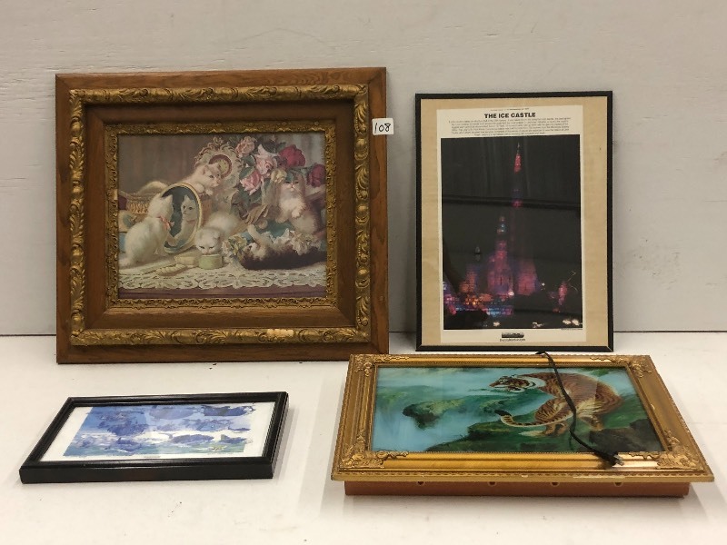 lot 108 image: Lot Of Assorted Framed Artwork & Et...