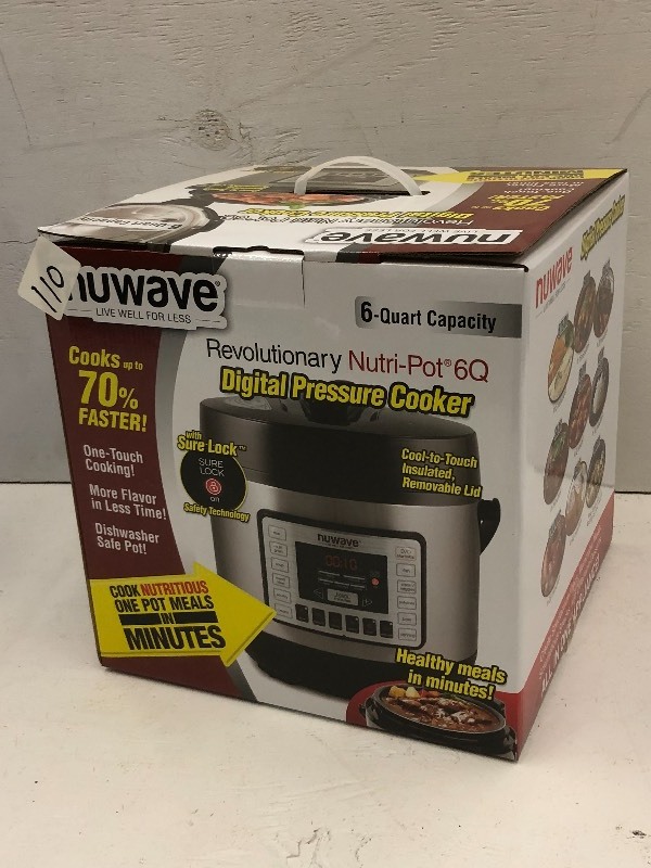 lot 110 image: Unused Nuwave 6-Quart Pressure Cook...