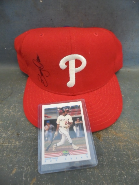 Bob Abreu Signed Hat with Card