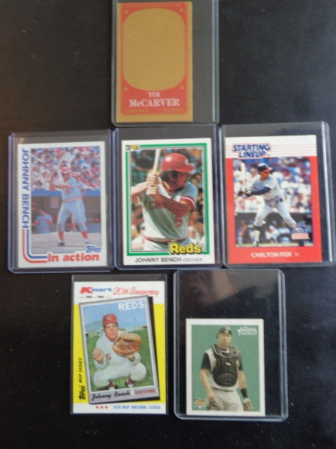MLB Catchers With Vintage Card