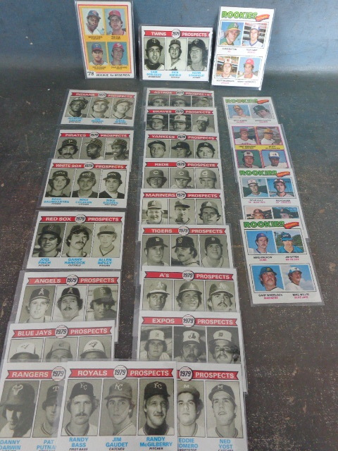 24 Vintage Multi Player Rookie Baseball Cards