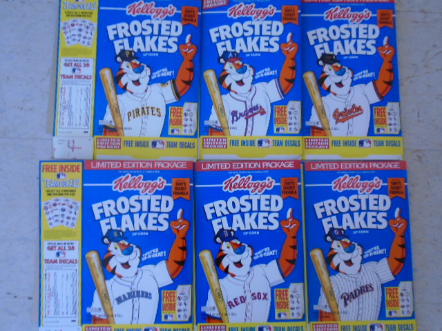 Frosted Flakes Baseball  Boxes