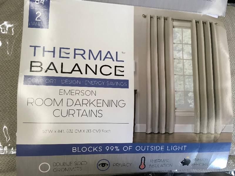 2 PACK, THERMAL BALANCE CURTAINS