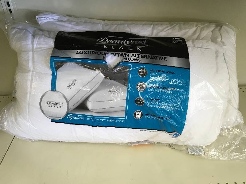 BEAUTY REST KING SIZE PILLOWS, 2 PILLOWS