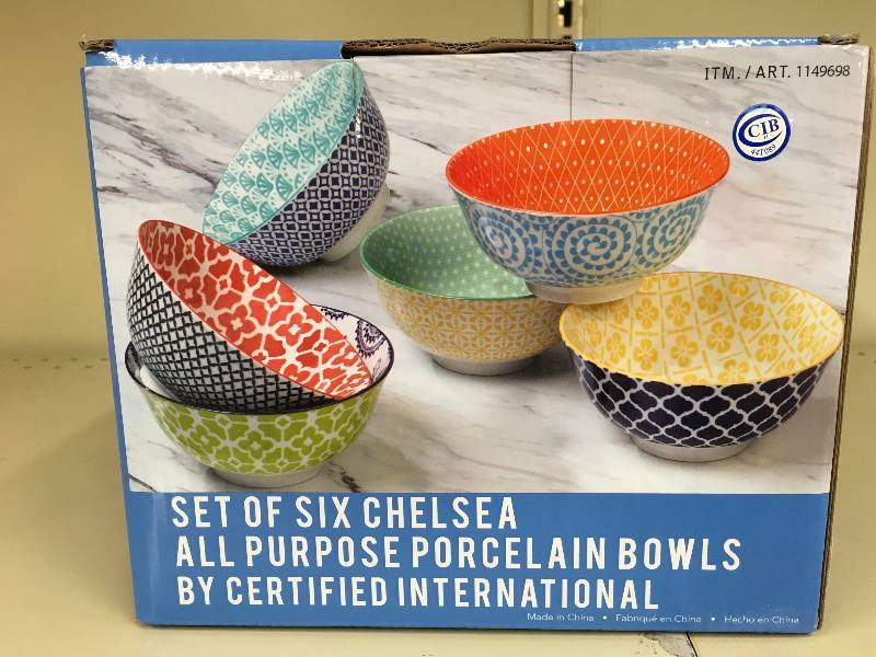 PORCELAIN PATTERN BOWL, RETAIL $16.99