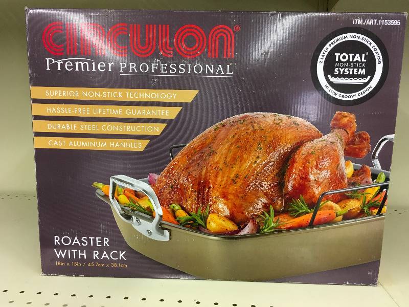CIRCULON BRONZE ROASTER, RETAIL $29.99