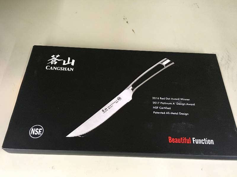 CANGSHAN N1 SERIES 4PC KNIFE SET, RETAIL $59.99