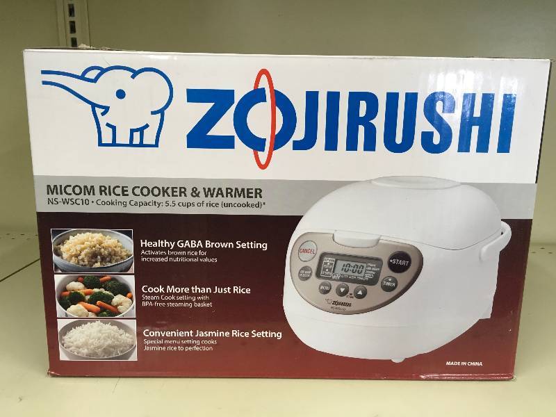 ZOJIRUSHI MICOM 5.5C RICE COOKER, RETAIL $89.99