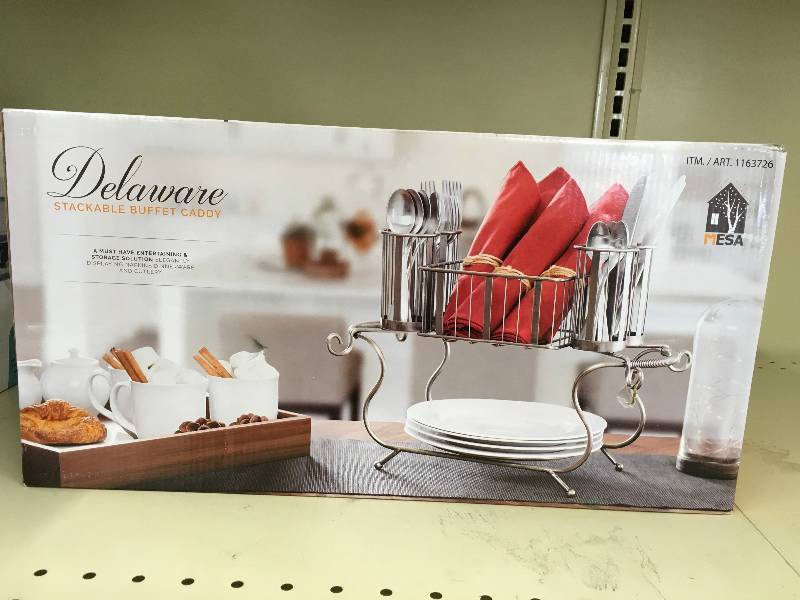 2PC BUFFET CADDY, RETAIL $16.99
