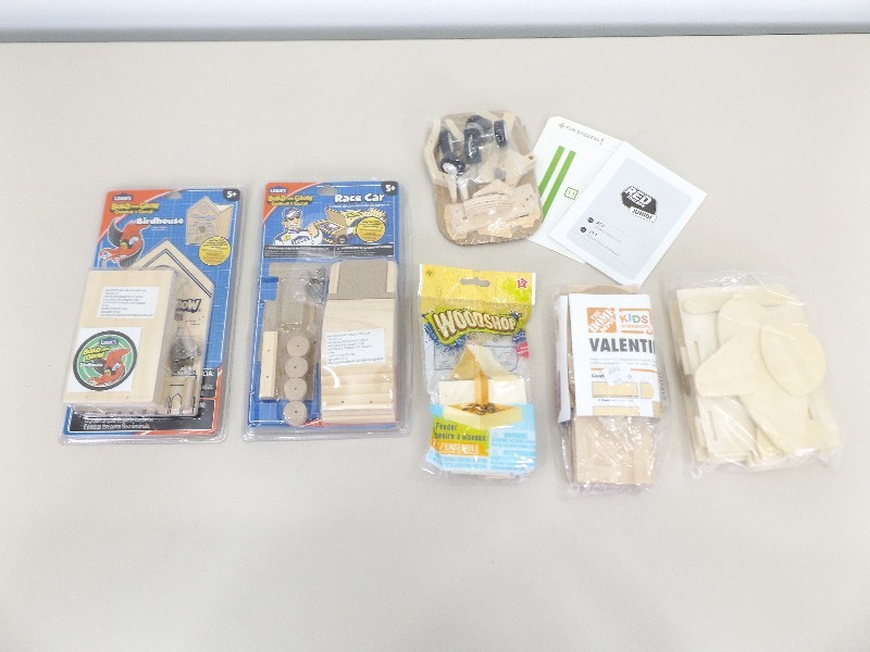 Lot of New Wood Building Craft Projects