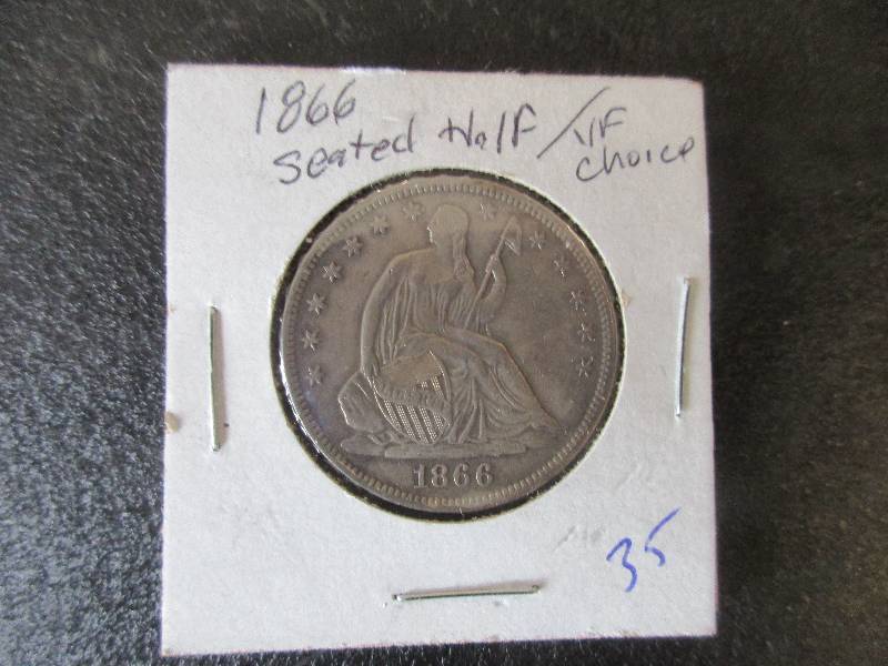 1866 Seated Half Dollar