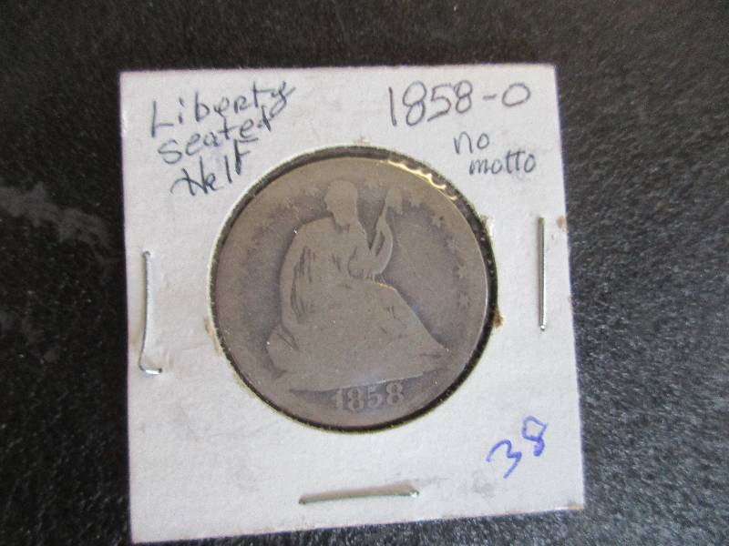 1858-O Seated Half Dollar