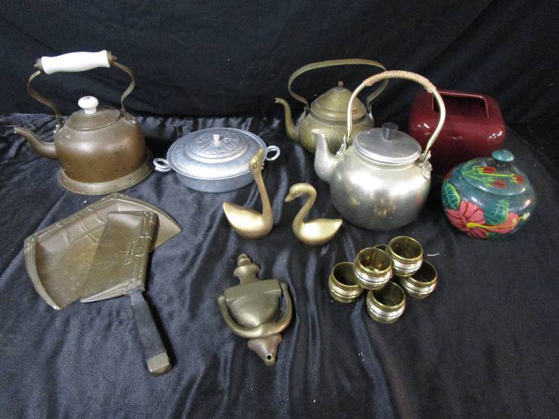 Tea Pots, Copper, Brass and Aluminum