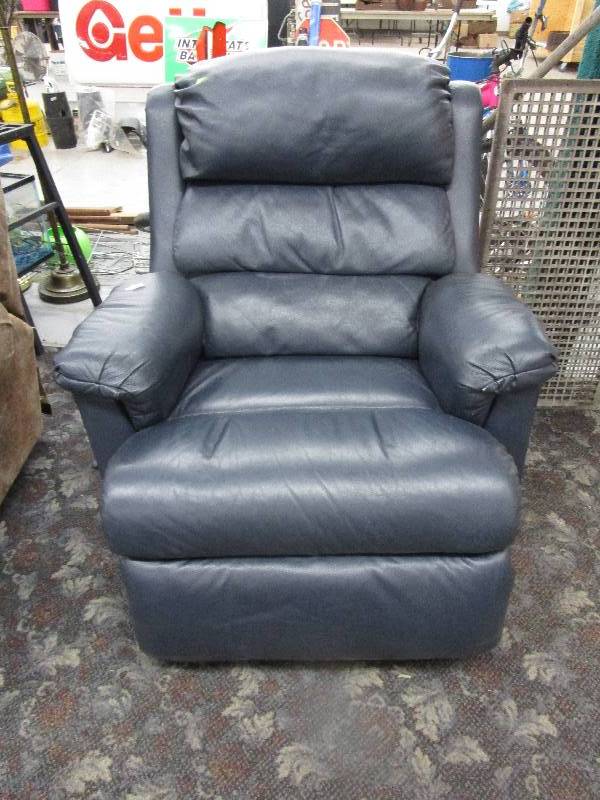 Navy Blue Rocker Recliner Very Comfortable