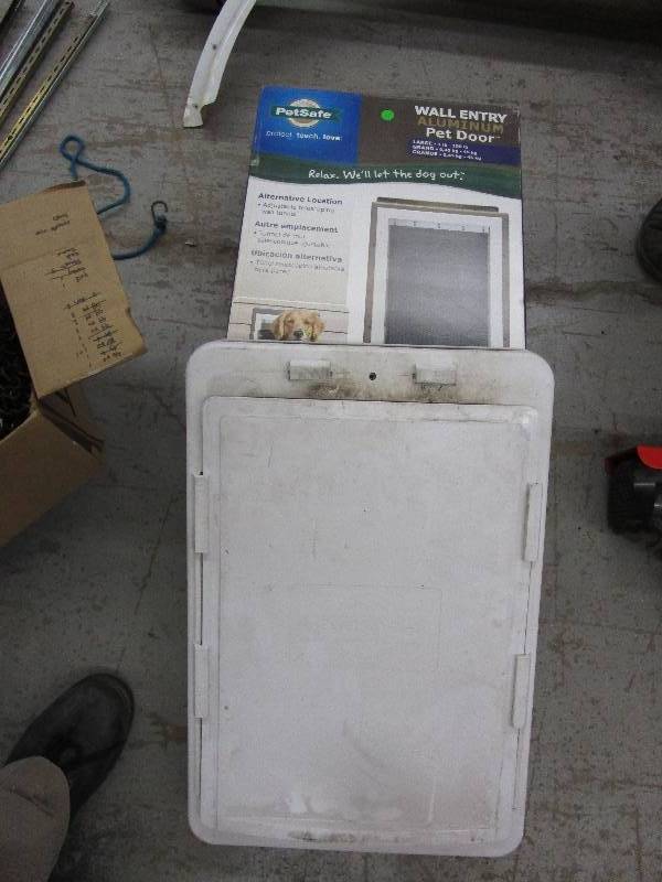Pet Doors - 1 Aluminum(Still in Box), 1 Plastic