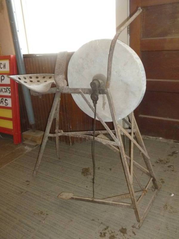 Antique Stone Wheel Grinder