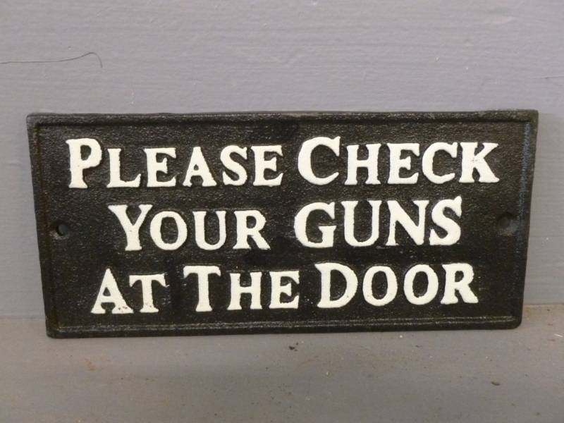Cast Iron Sign