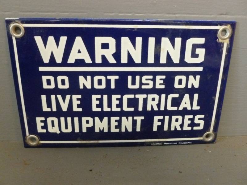 Vintage Porcelain Sign