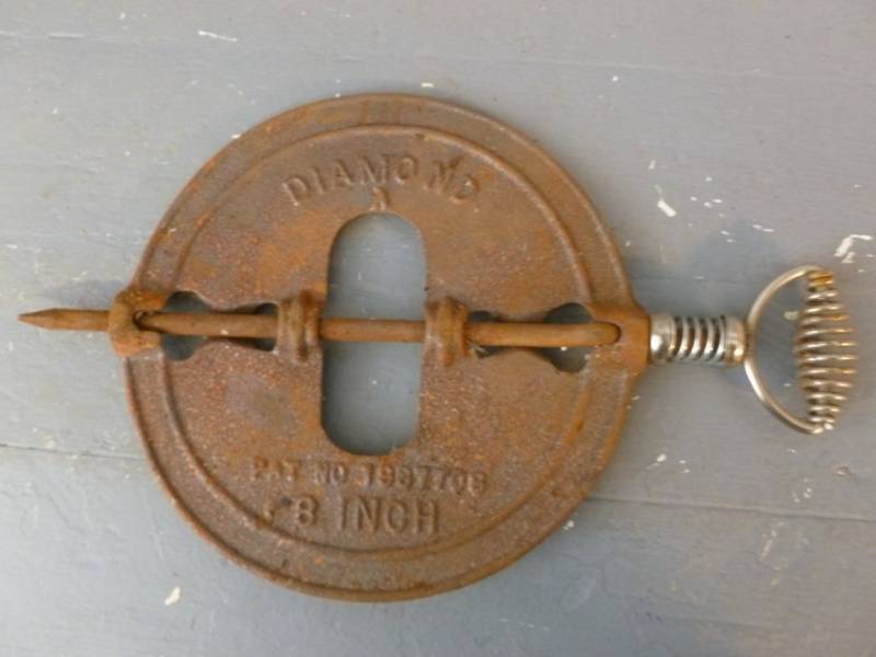 Vintage Cast Iron Stove Damper