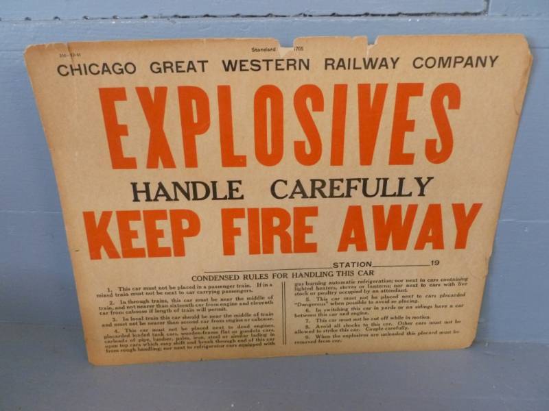 Vintage Railroad Sign