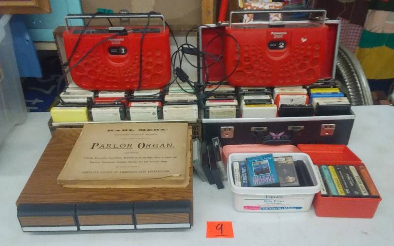 lot 9 image: 8-Track Tapes, Players, Cassettes