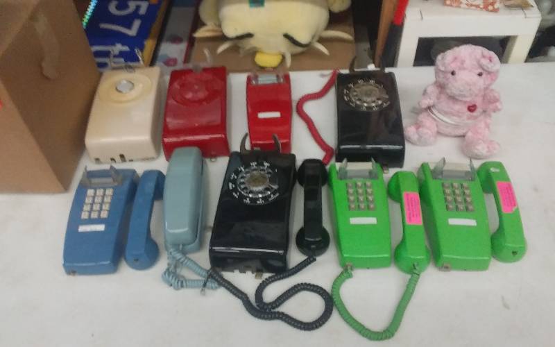 lot 19 image: Collection Of Old Telephones