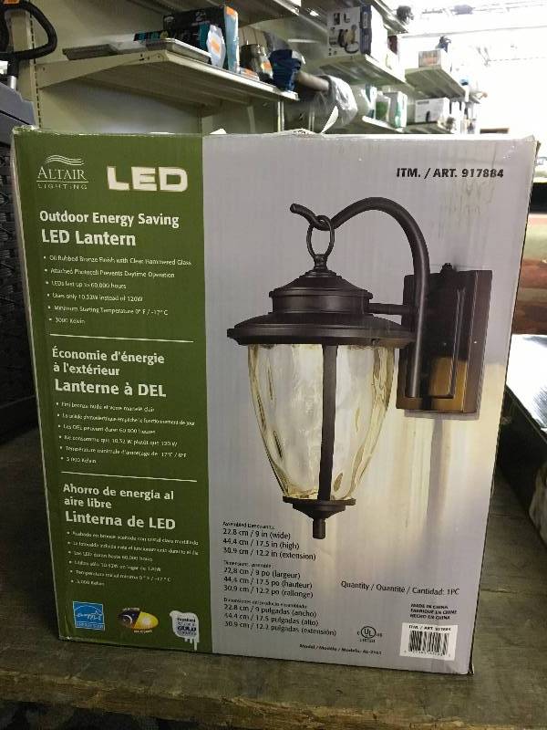 9IN LED COACH LIGHT, RETAIL $34.99