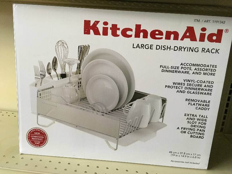KITCHENAID DISH RACK P30, RETAIL $29.99