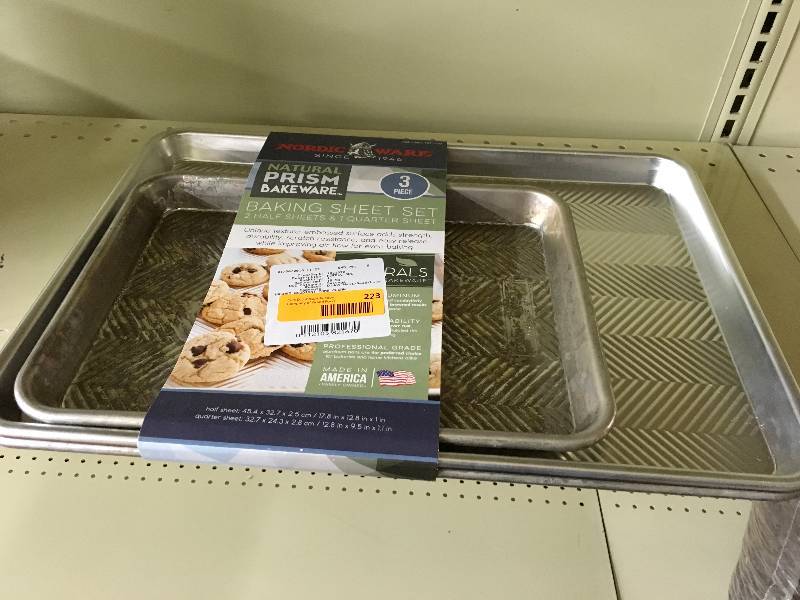 NORDIC WARE PRISM 3PC BAKING SHEETS, MSRP $19.99
