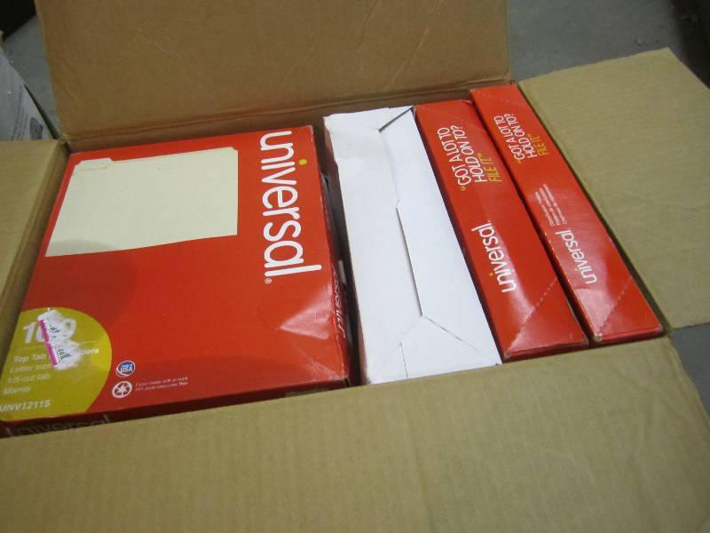 Lot of 500 File Folders 5 boxes of ...