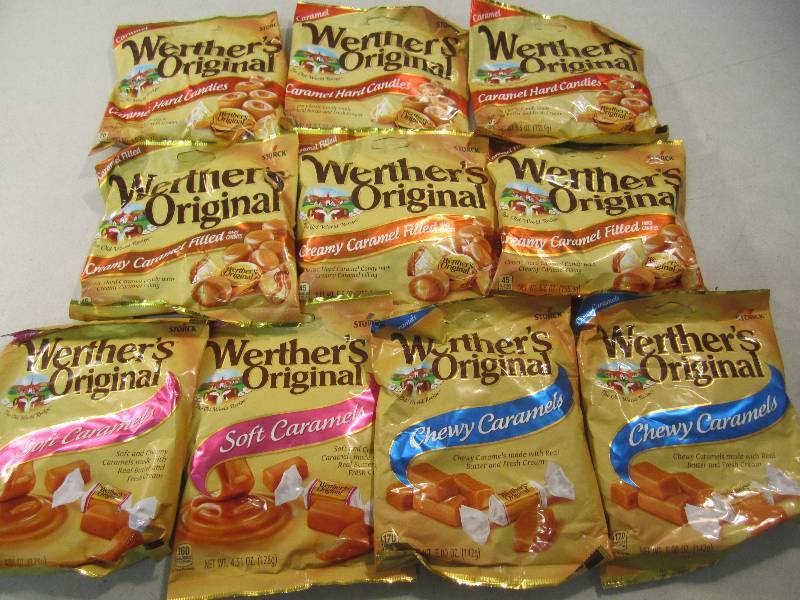 Mixed Lot of 10 Bags Werthers Origi...