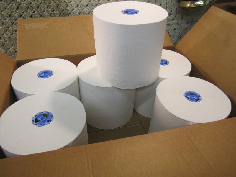 Case of 6 Scott Roll Towels White  ...