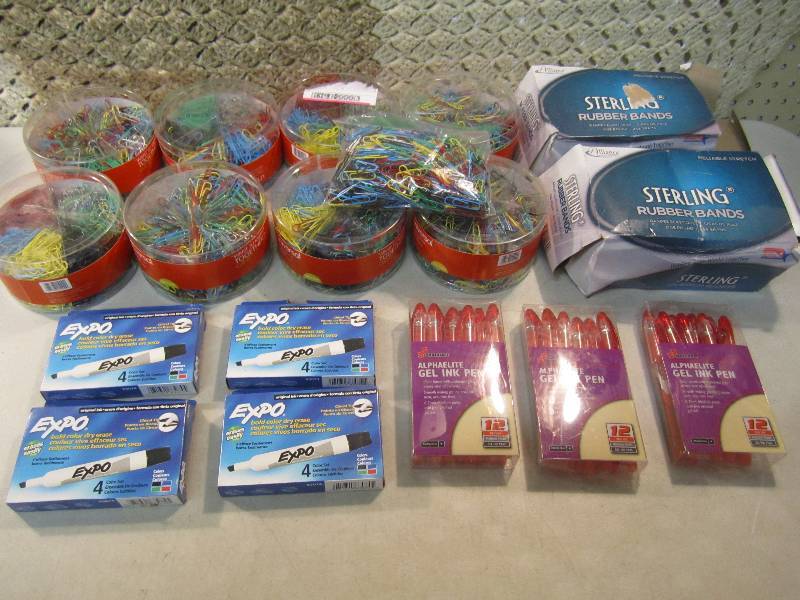 Lot of Office Supplies Paper Clips ...