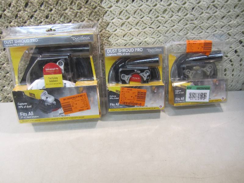Lot of 3 Universal Grinder Dust Shr...