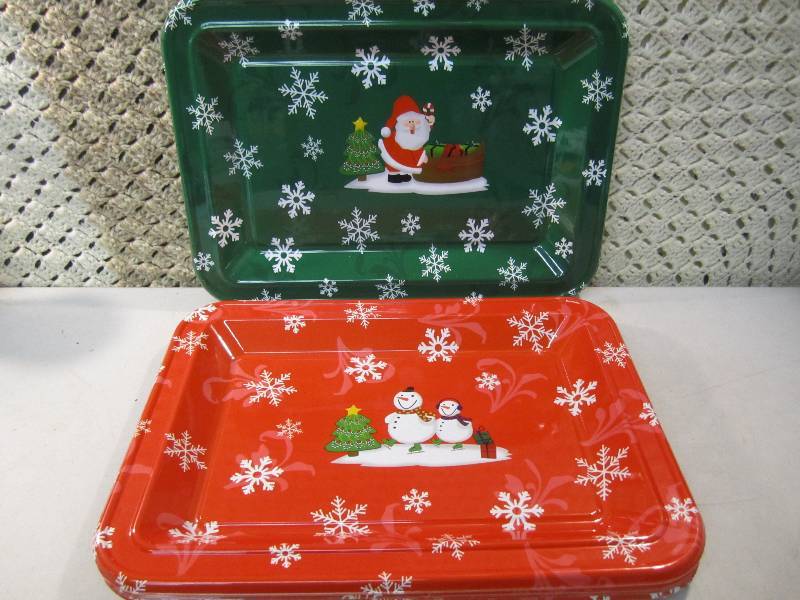 Case of 24 Rectangle Plastic Trays ...