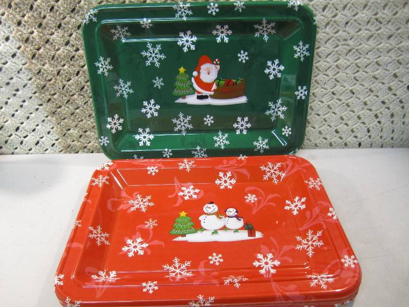 Case of 24 Rectangle Plastic Trays ...