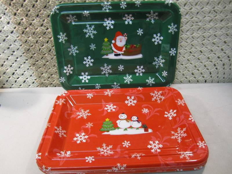 Case of 24 Rectangle Plastic Trays ...