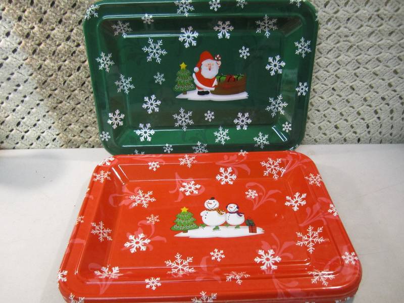Case of 24 Rectangle Plastic Trays ...