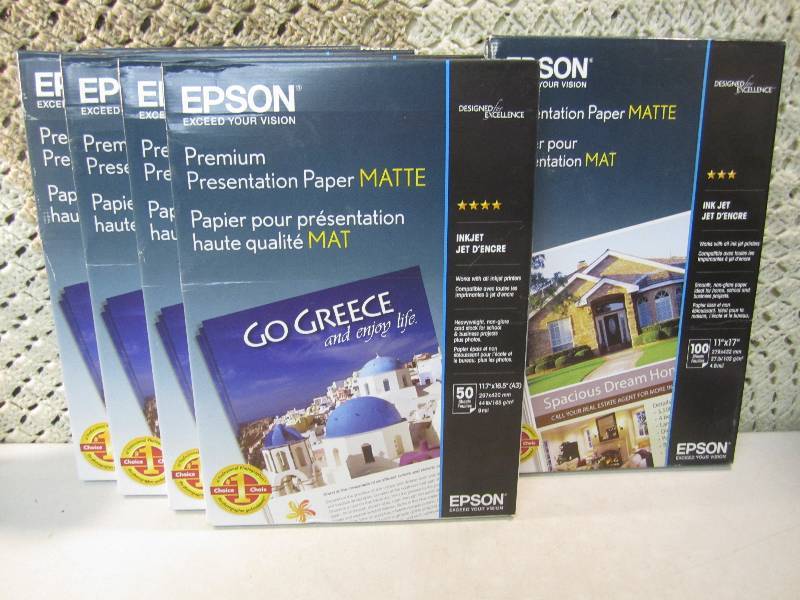 Lot of 4 Packs Epson Premium Presen...