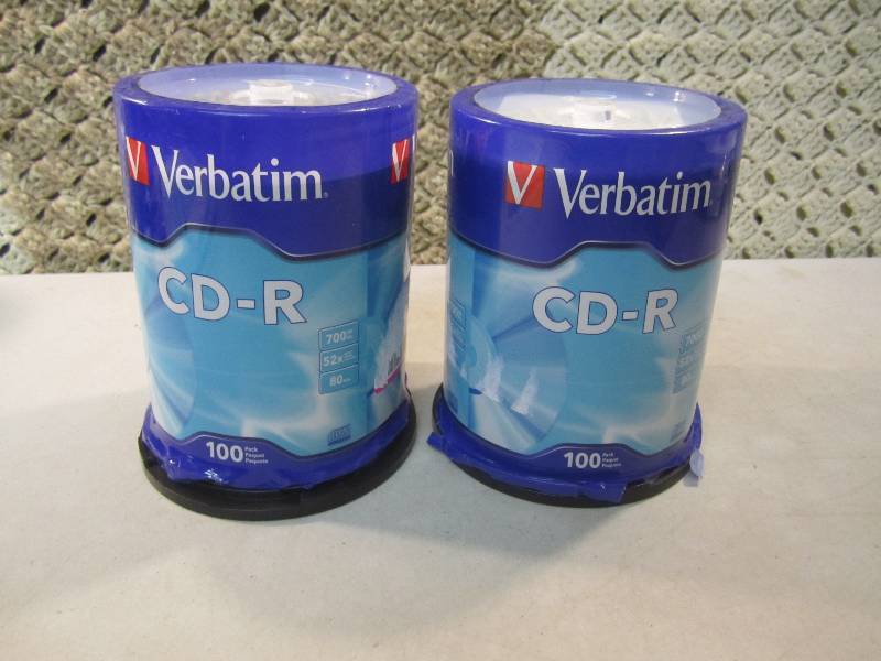 Lot of 2 Packs of 100 each CD-R  Di...