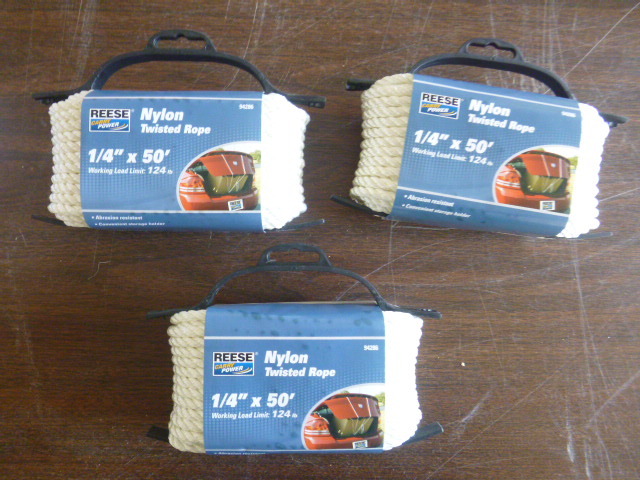 3 Spools of Reese Nylon Twisted Rope