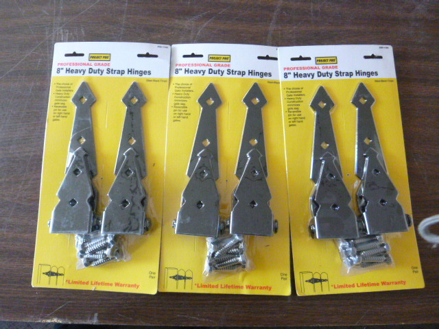 3 Packs of Project Pro 8 Heavy Duty Strap Hinges