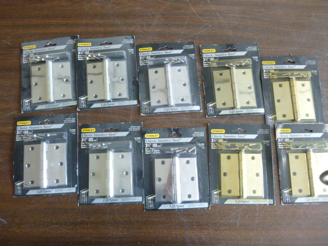 10 Packs of 3 12 Door Hinges