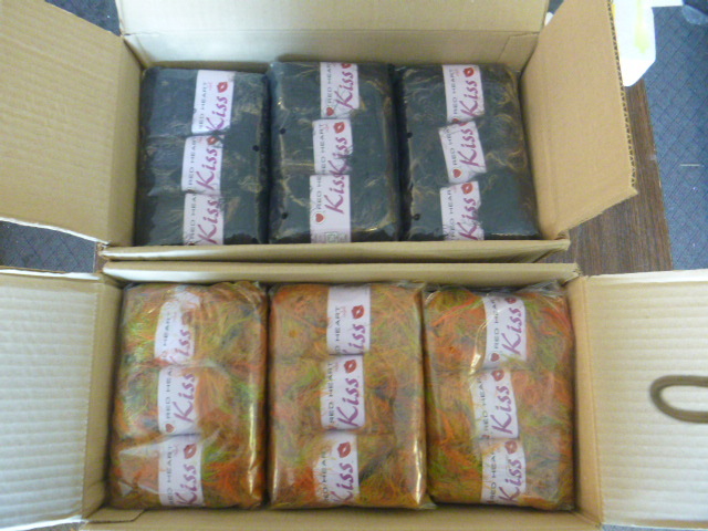 2 Boxes of Red Heart Kiss Yarn